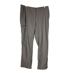 LL Bean Women's Lightweight Cargo Hiking Pants Gray Size 12 M‎ T